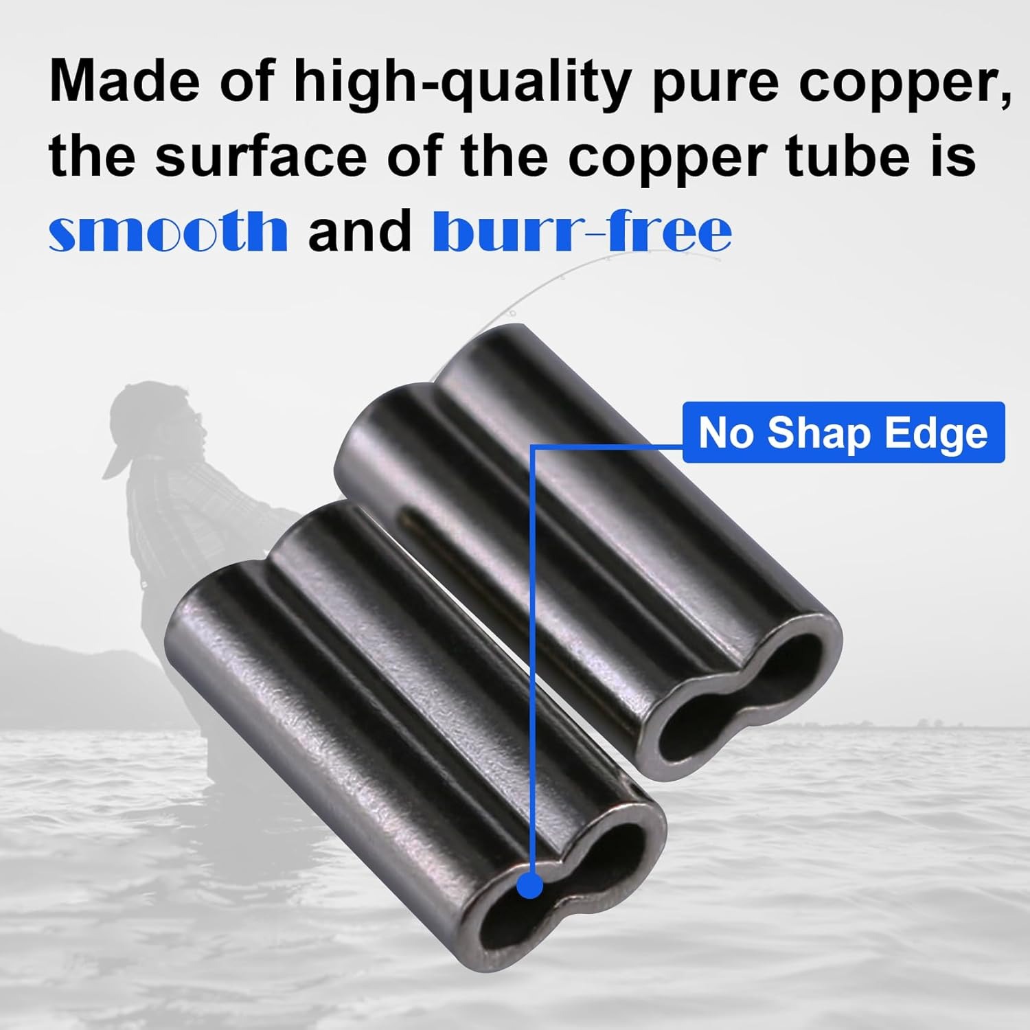 Copper Double Barrel Crimp Sle - Monofilament Line 评论和价格